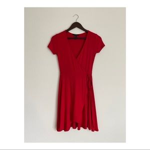Sexy red mini dress